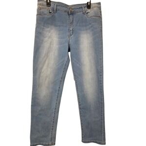 Puzzle Jeans Women's Light Wash Denim Size XL